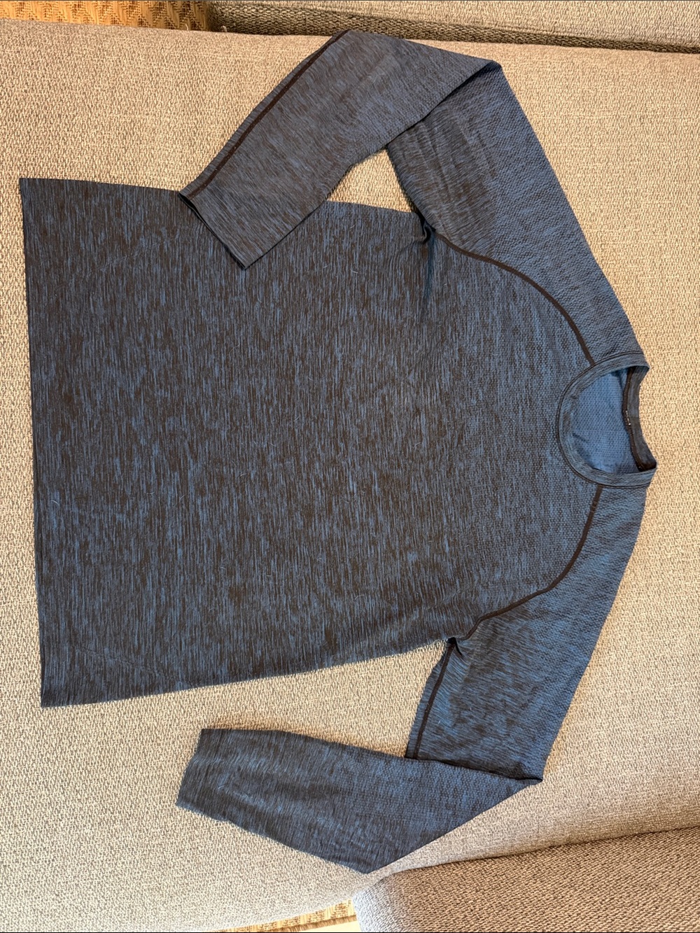 RHONE Men's Heathered Charcoal Crewneck Sweater